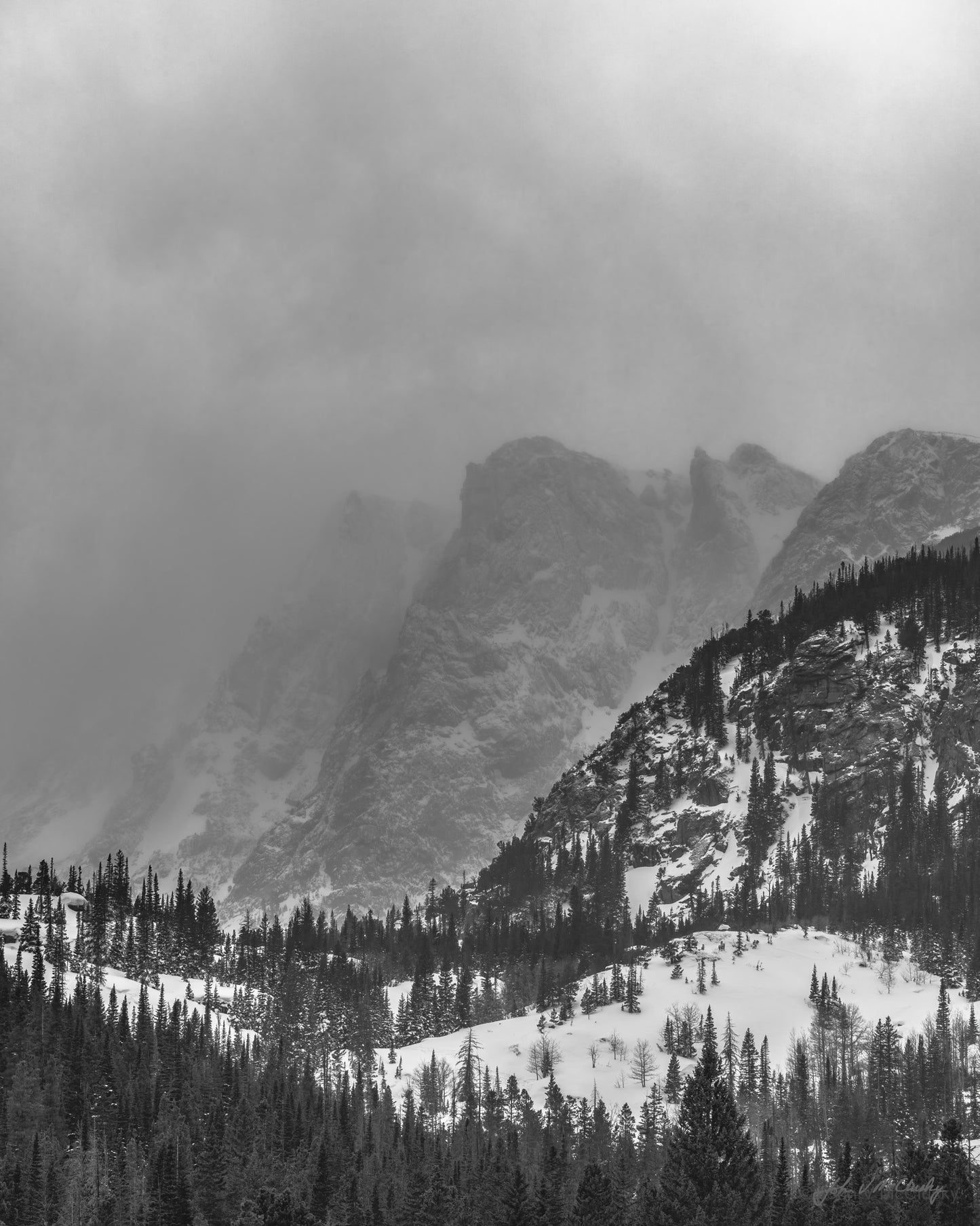 Snow Squall at Rocky Mountain National Park