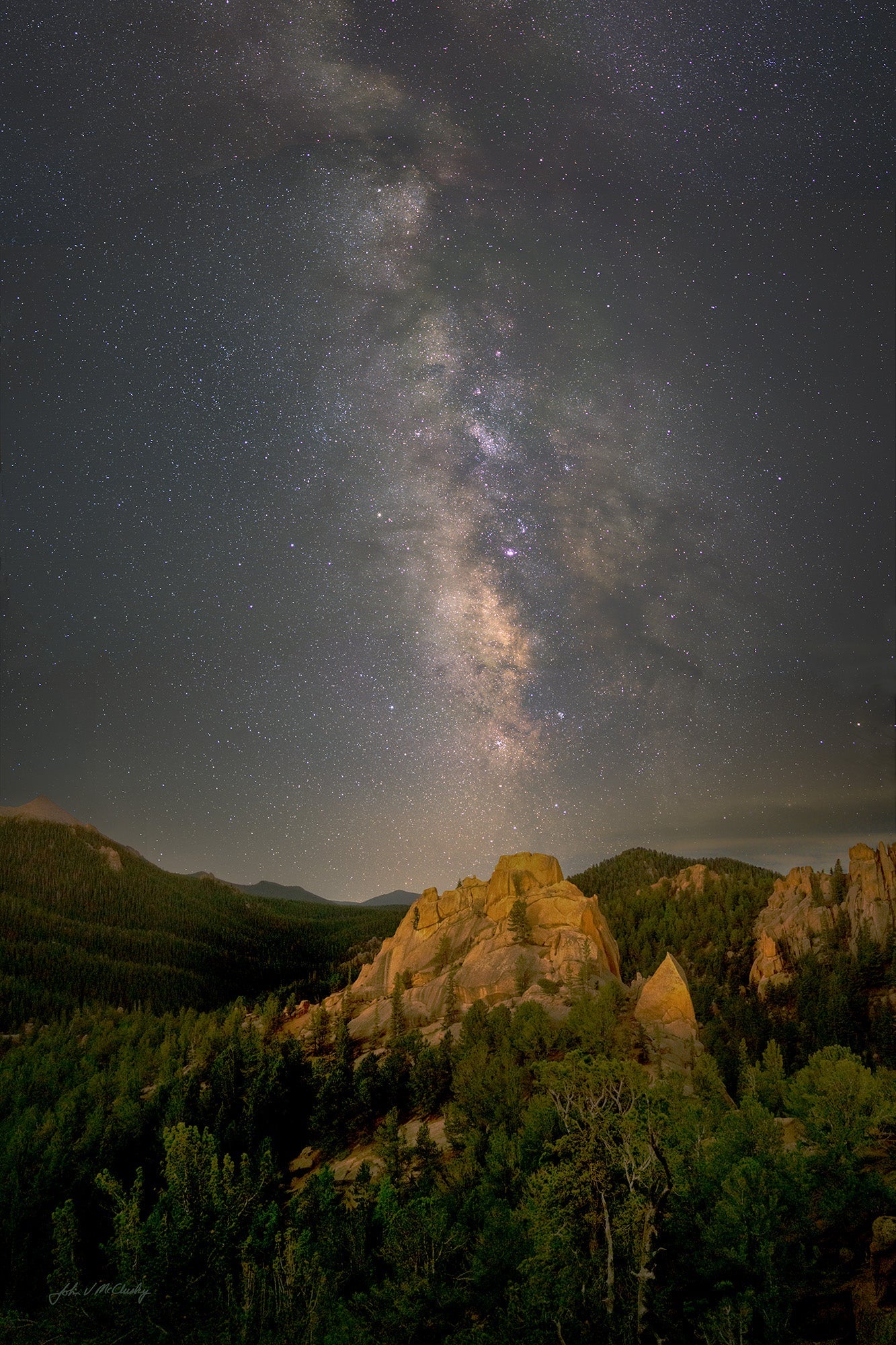 Milky Way over the Crags