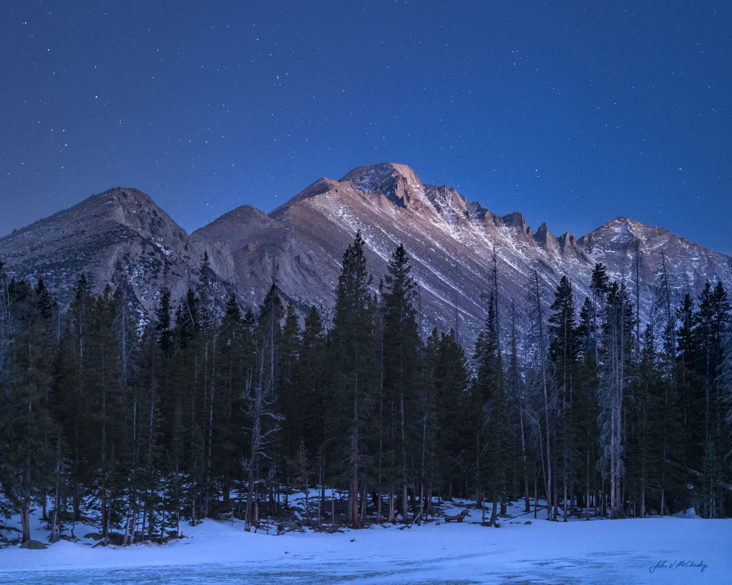 Last Light on the Mountain