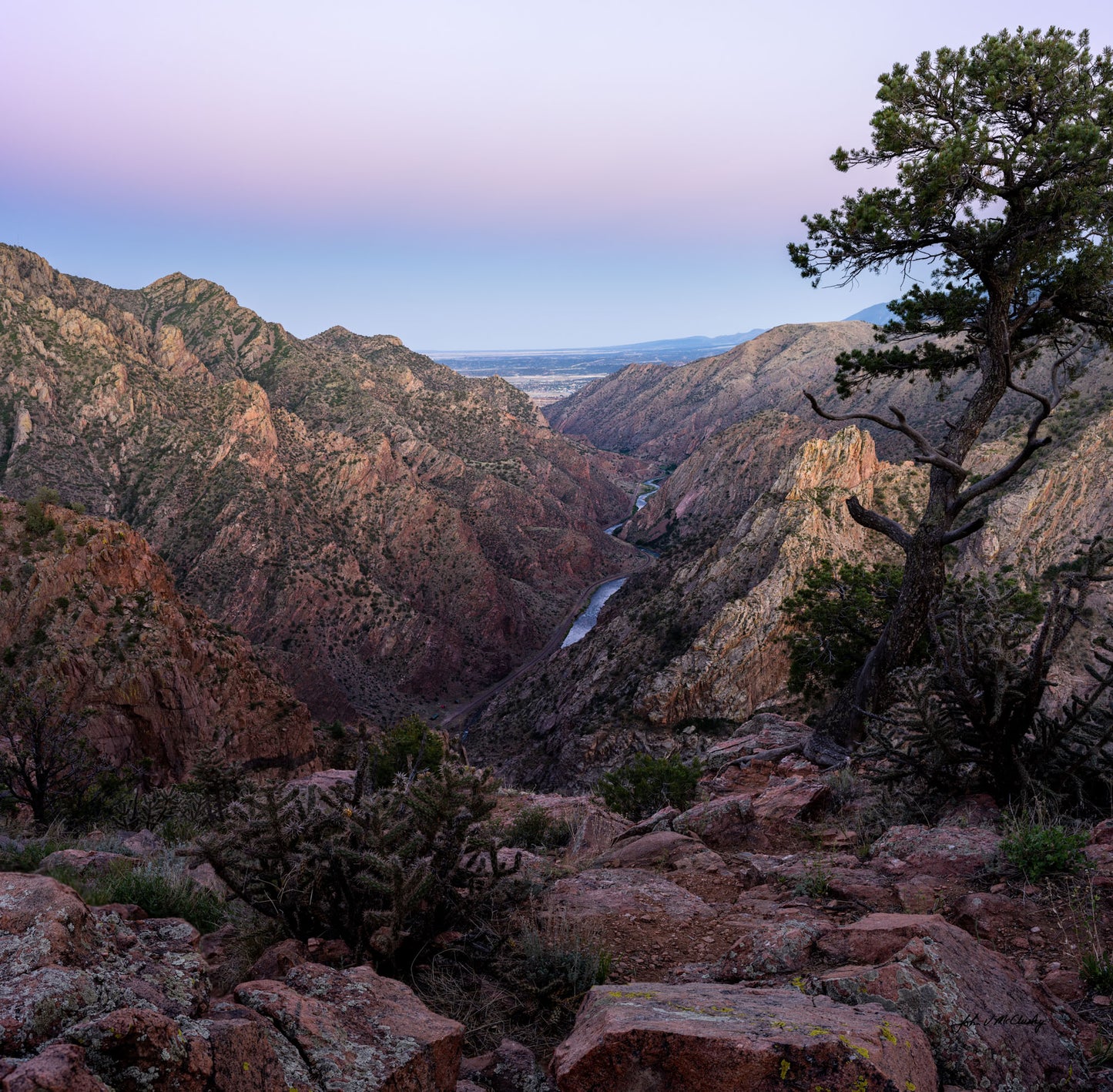 Dusk at Royal Gorge