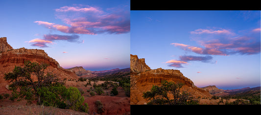 A runner up and improved version of Sunset at Capitol Reef National Park.
