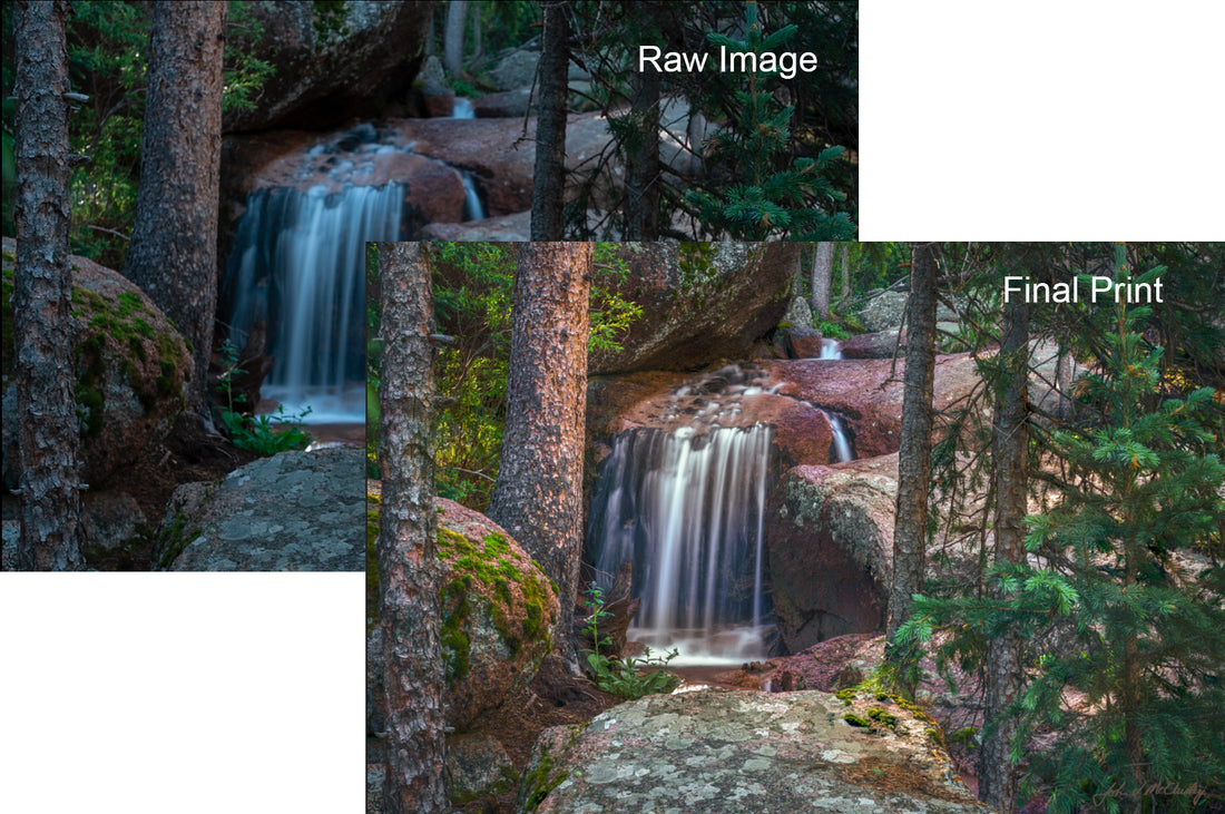 Raw Photo to Fine Art: Horsethief Falls II