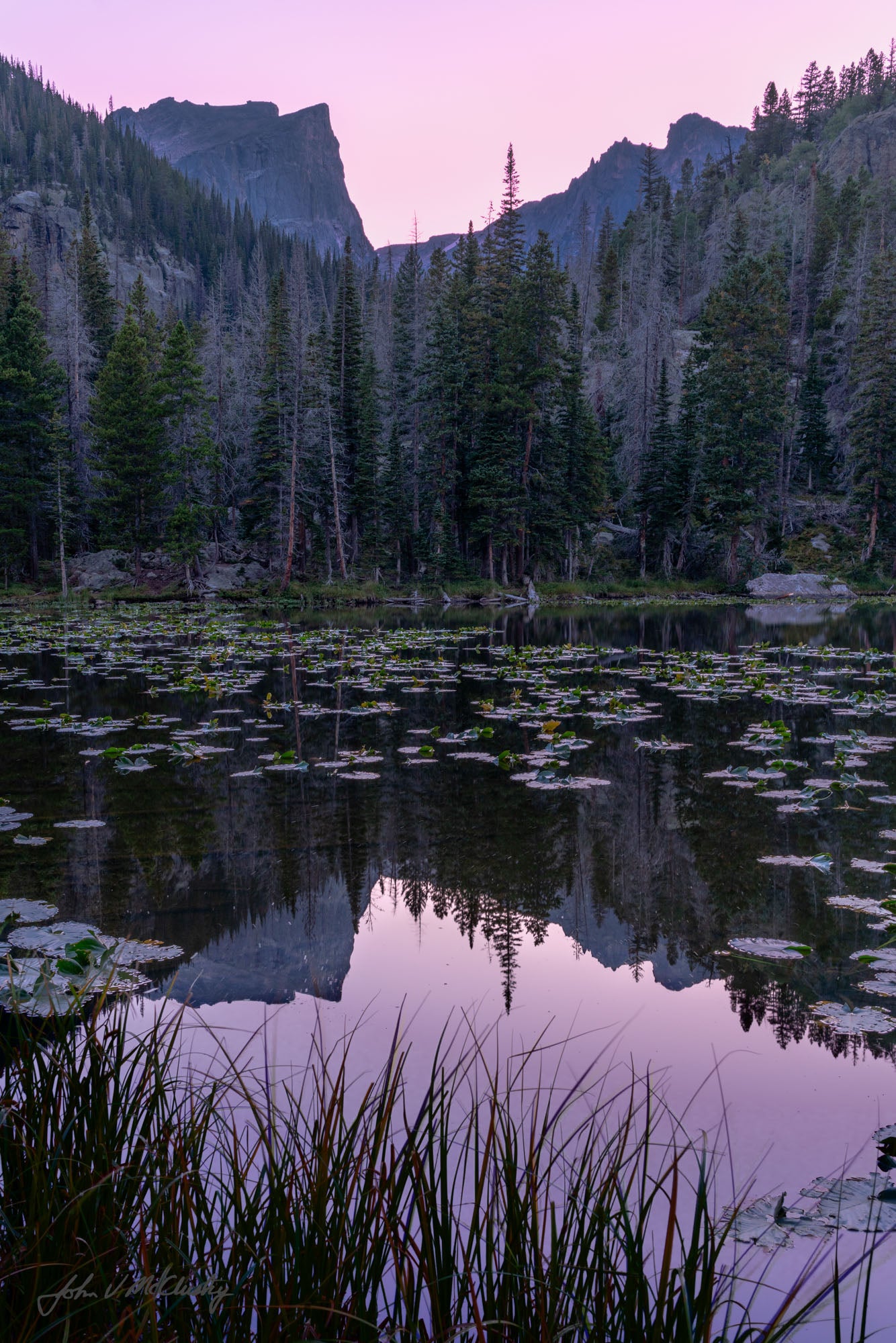 Dusk at Lilly Lake