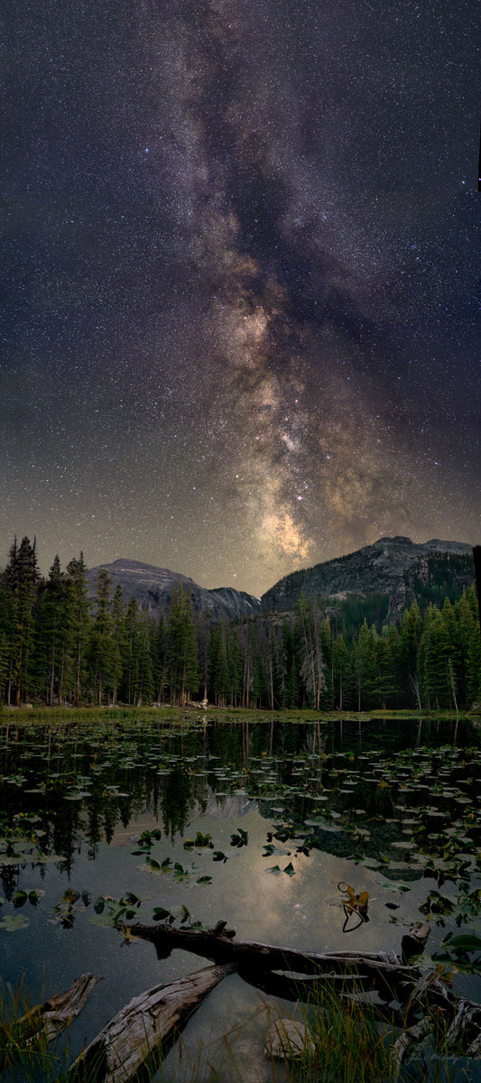 Milky Way over Lilly Lake, RMNP (full image)