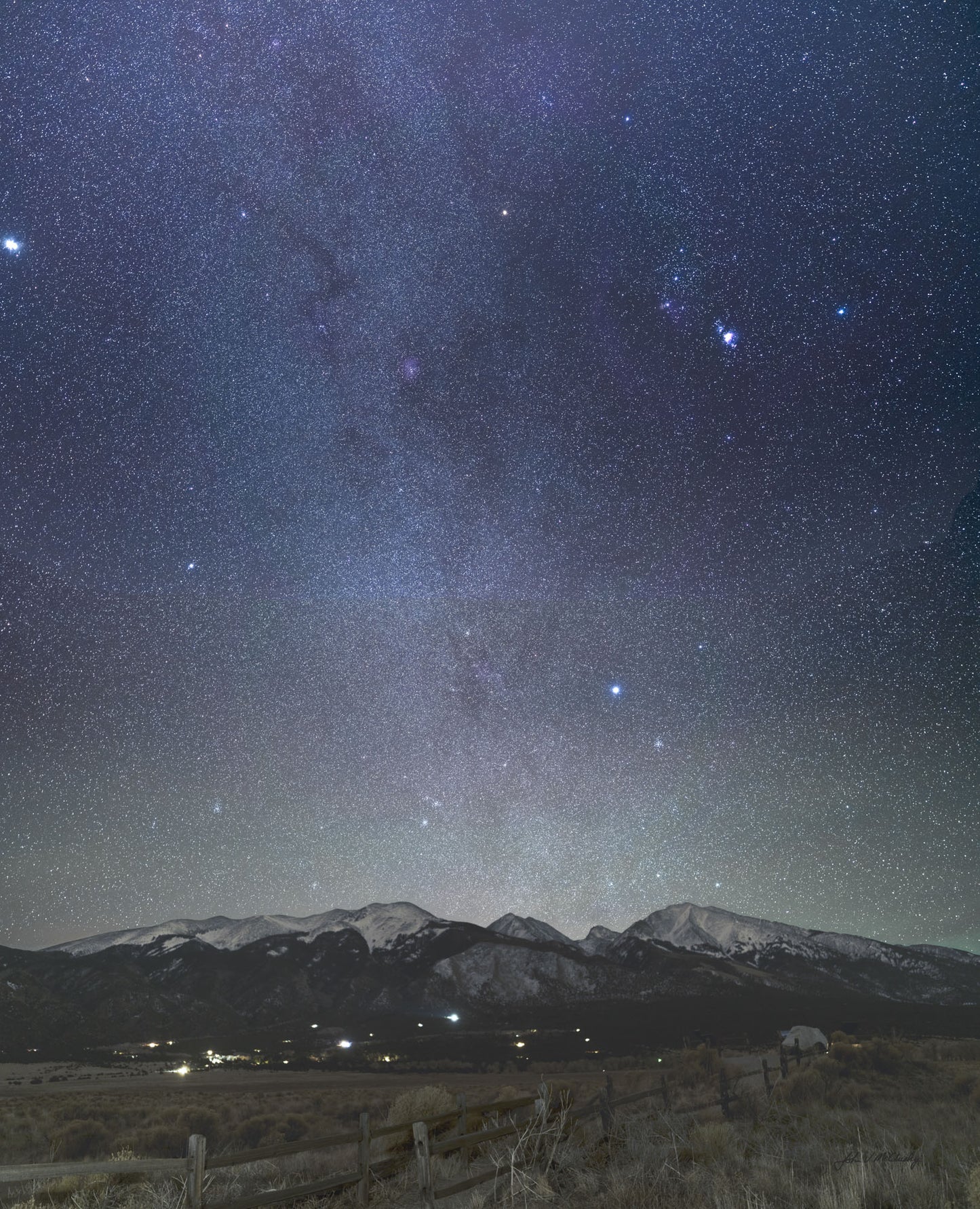Winter Milky Way over Blanca Peak