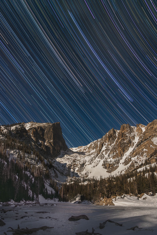 Star Trails over Dream Lake