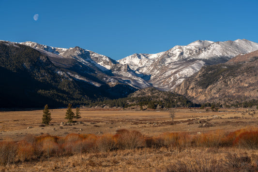 Moon over Moraine Park, RMNP