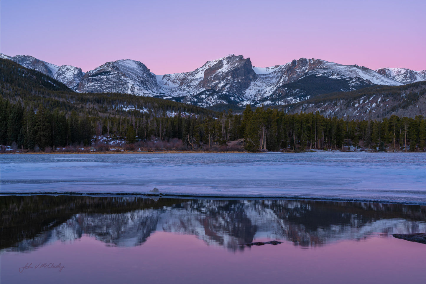 Sunrise at Sprague Lake