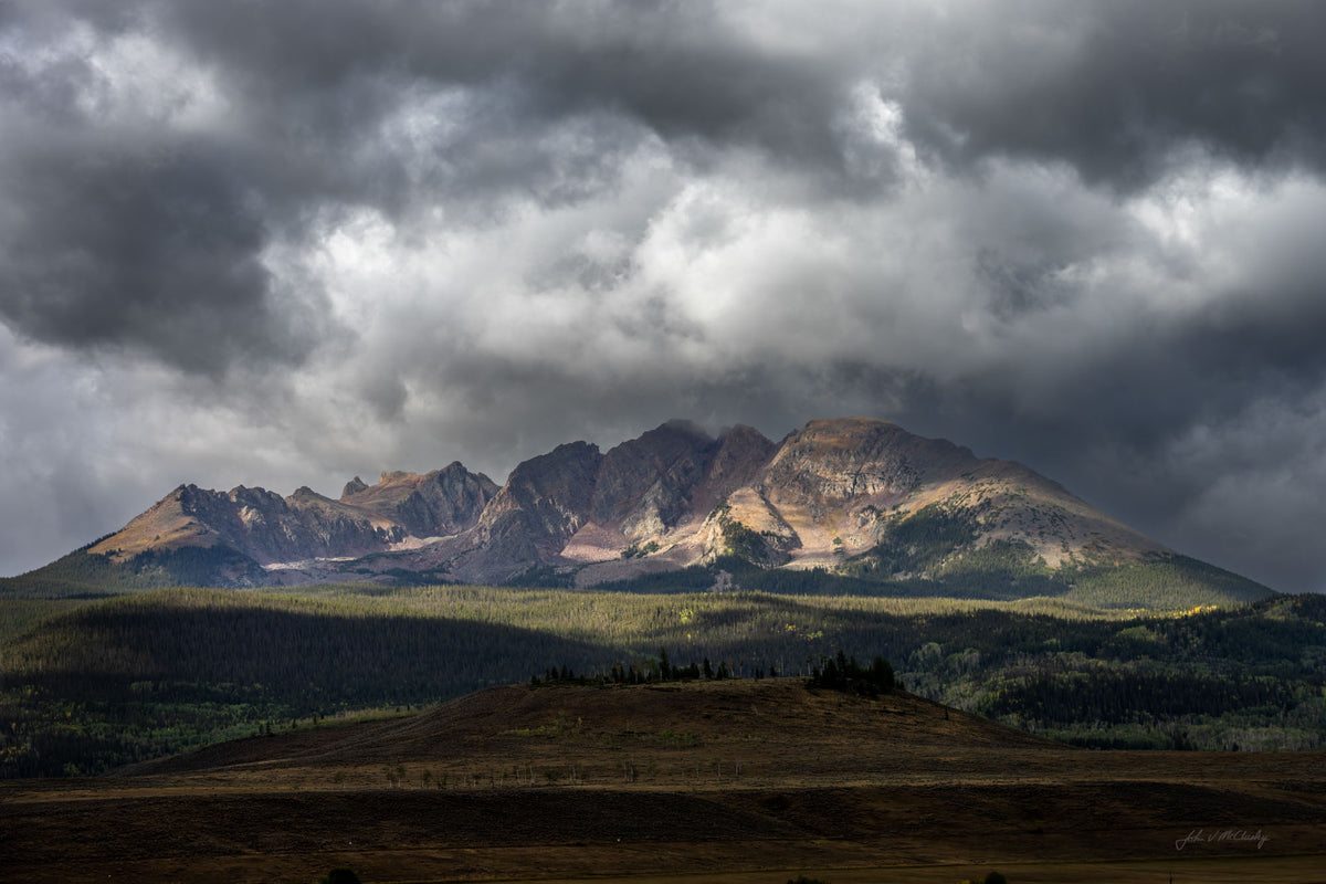 Break of Sun on the Gore Range: Fine Art Landscape Photography