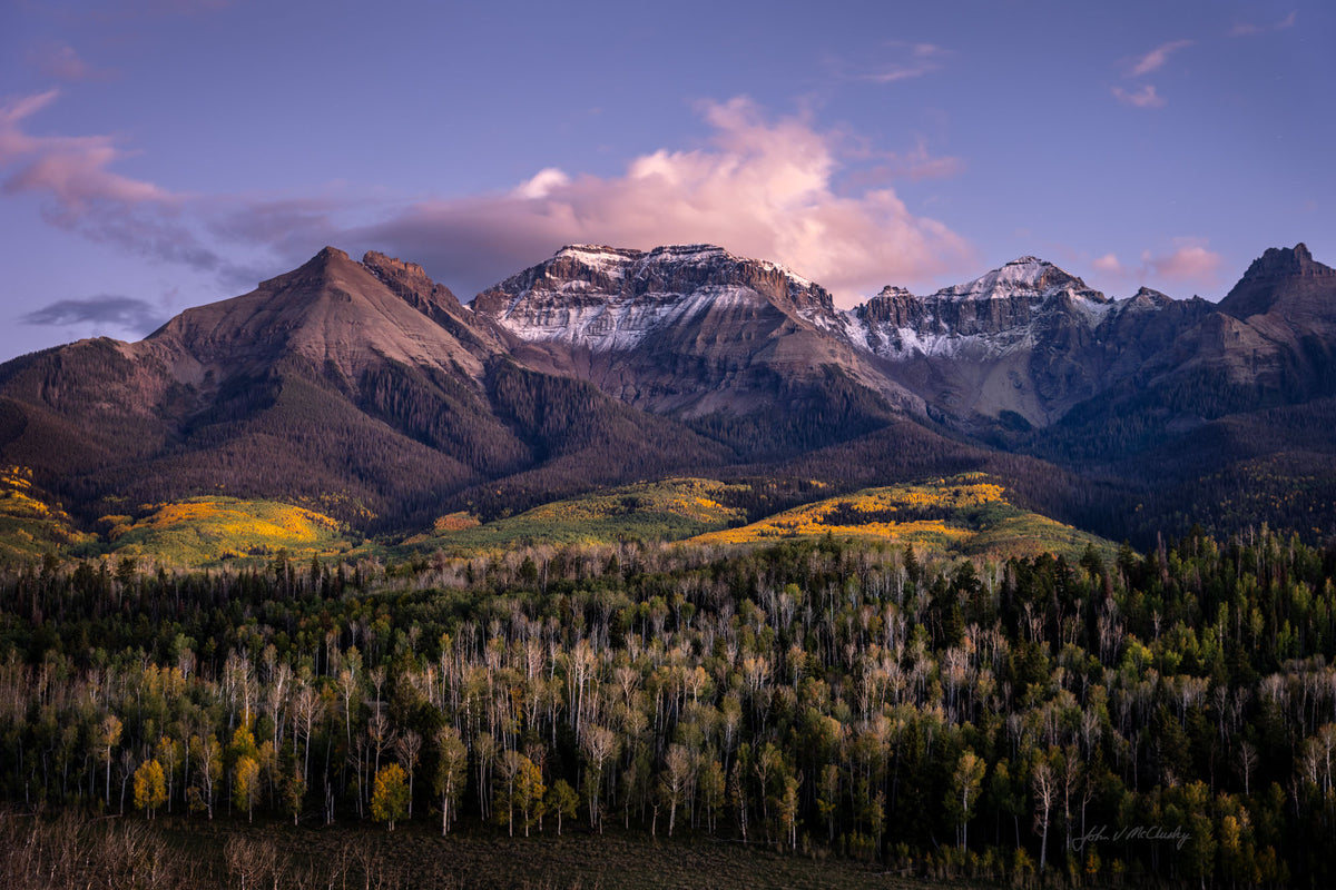 Fall at Dusk in the San Juans: Fine Art Landscape Photography