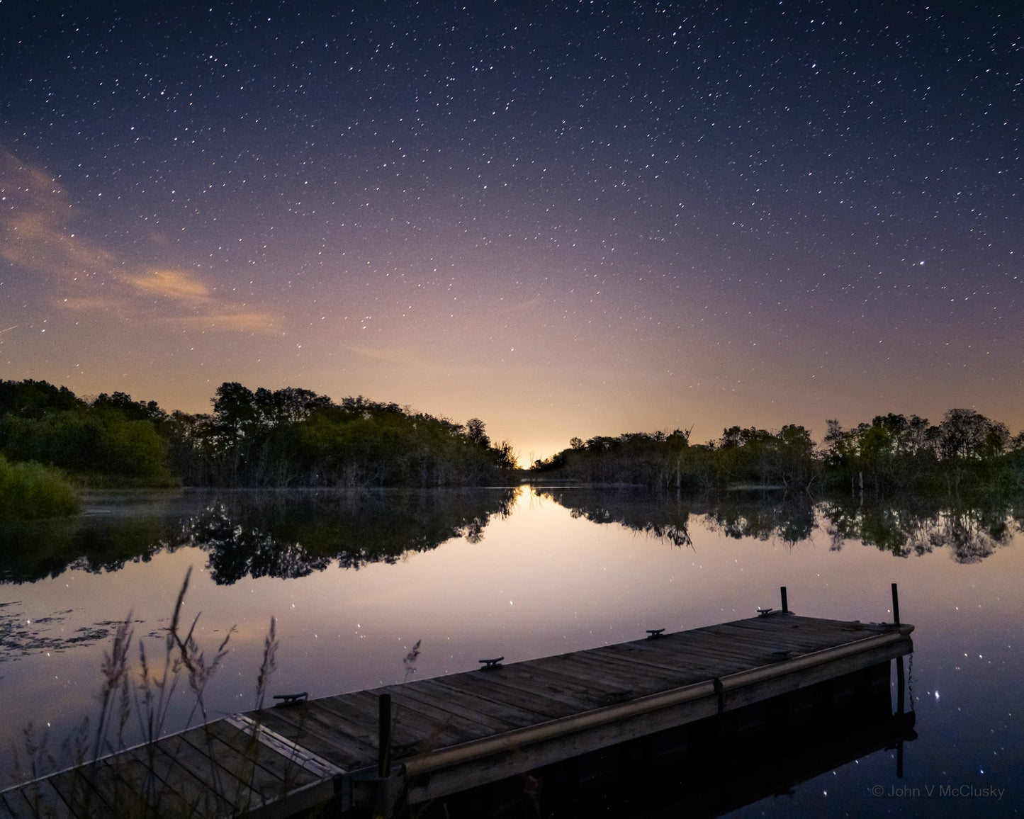Fishing Pier at Night: Fine Art Nature Photography
